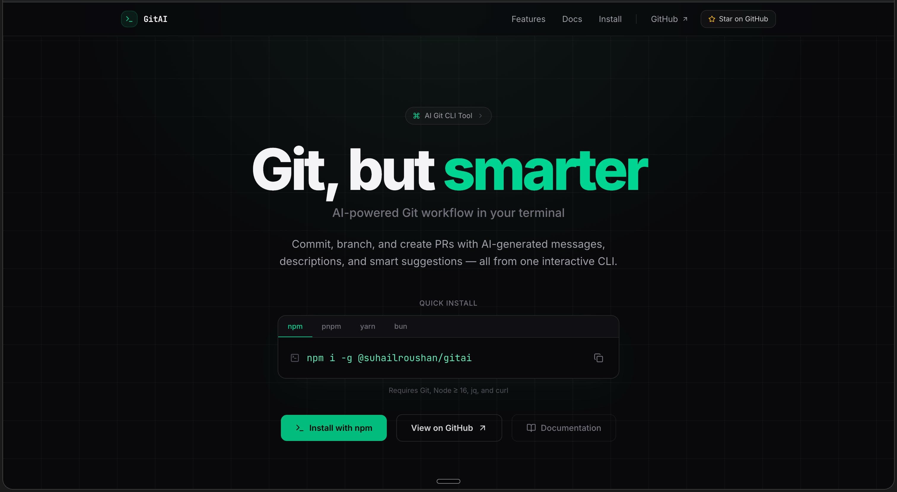 GitAI — AI-Powered Git CLI